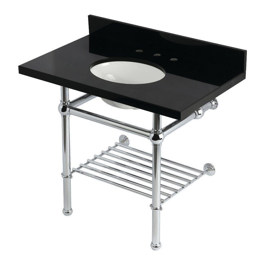 Templeton 36 Inch Console Sink in Polished Chrome