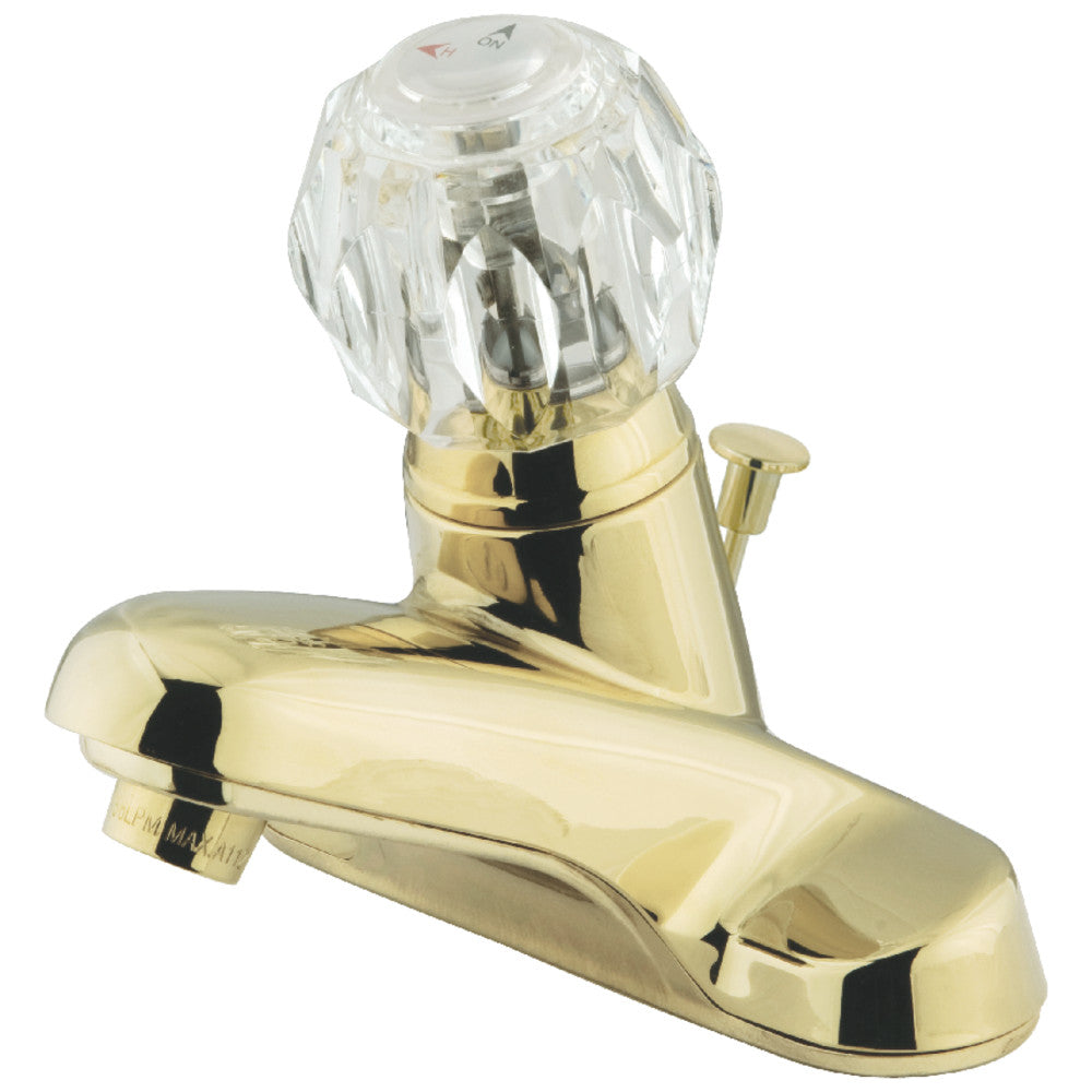 Americana 4 Inch Centerset Bathroom Faucet in Polished Brass