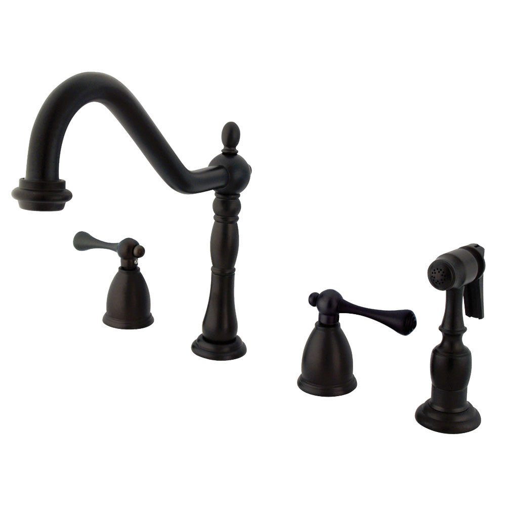 Heritage Widespread Kitchen Faucet in Oil Rubbed Bronze
