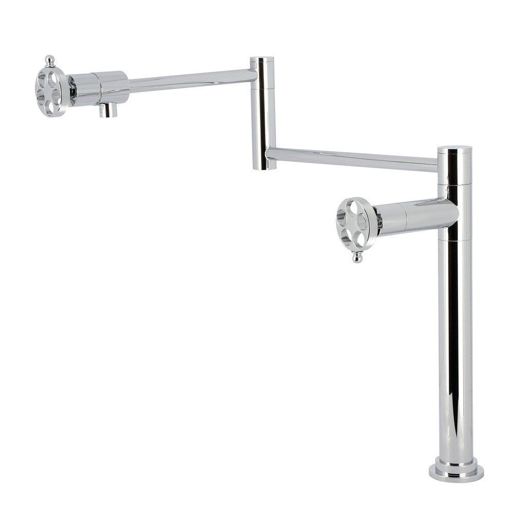 Wendell Pot Filler Faucet in Polished Chrome