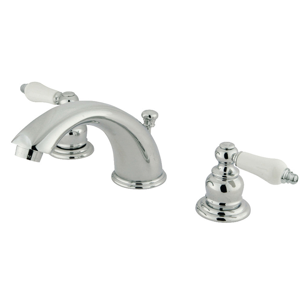 Victorian Widespread Bathroom Faucet in Polished Chrome