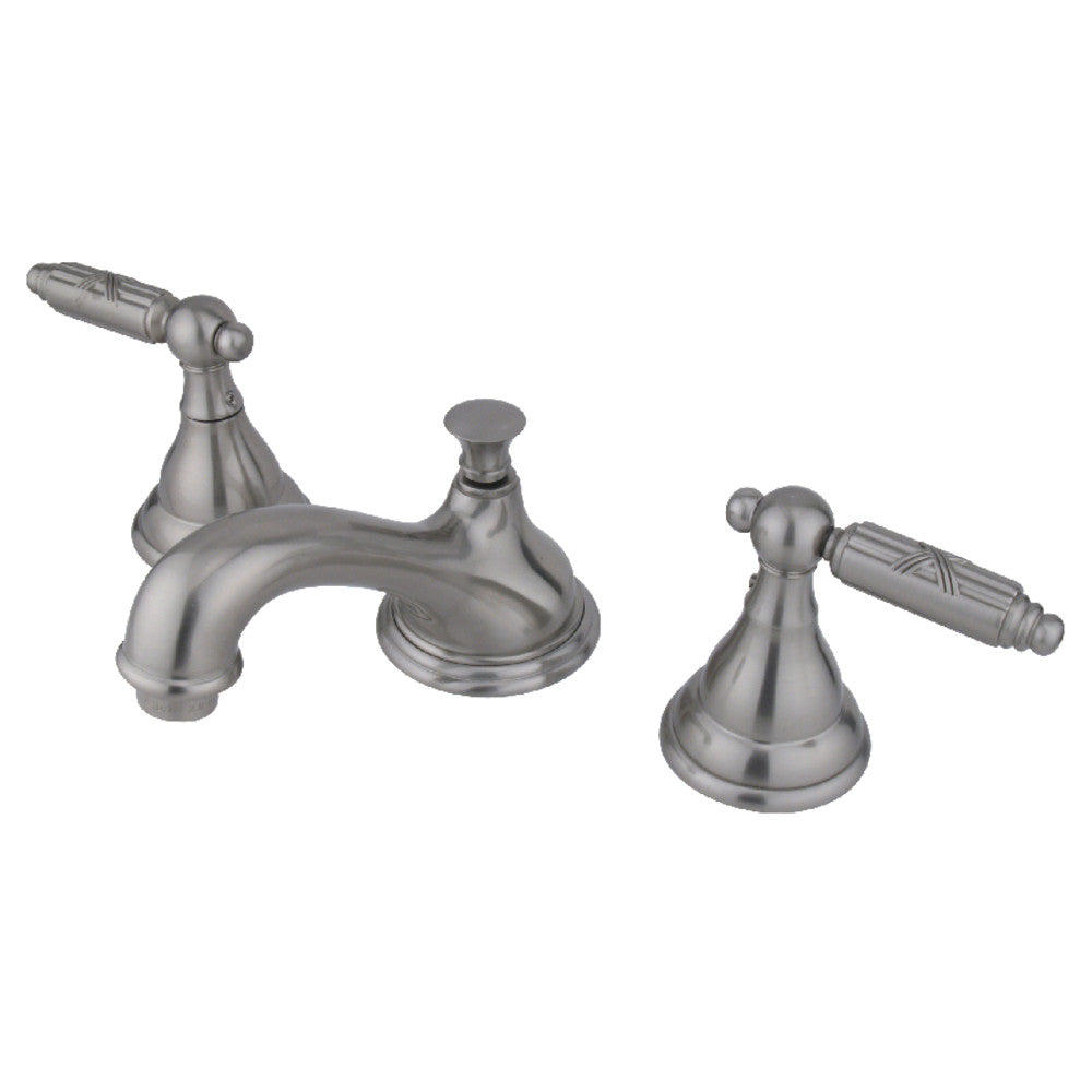 Georgian Widespread Bathroom Faucet in Brushed Nickel
