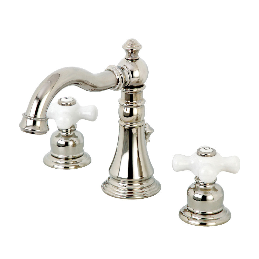 American Classic Widespread Bathroom Faucet in Polished Nickel
