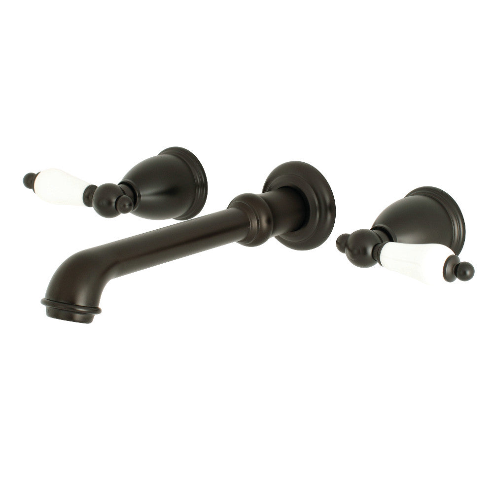 English Country Wall-Mount Bathroom Faucet in Oil Rubbed Bronze