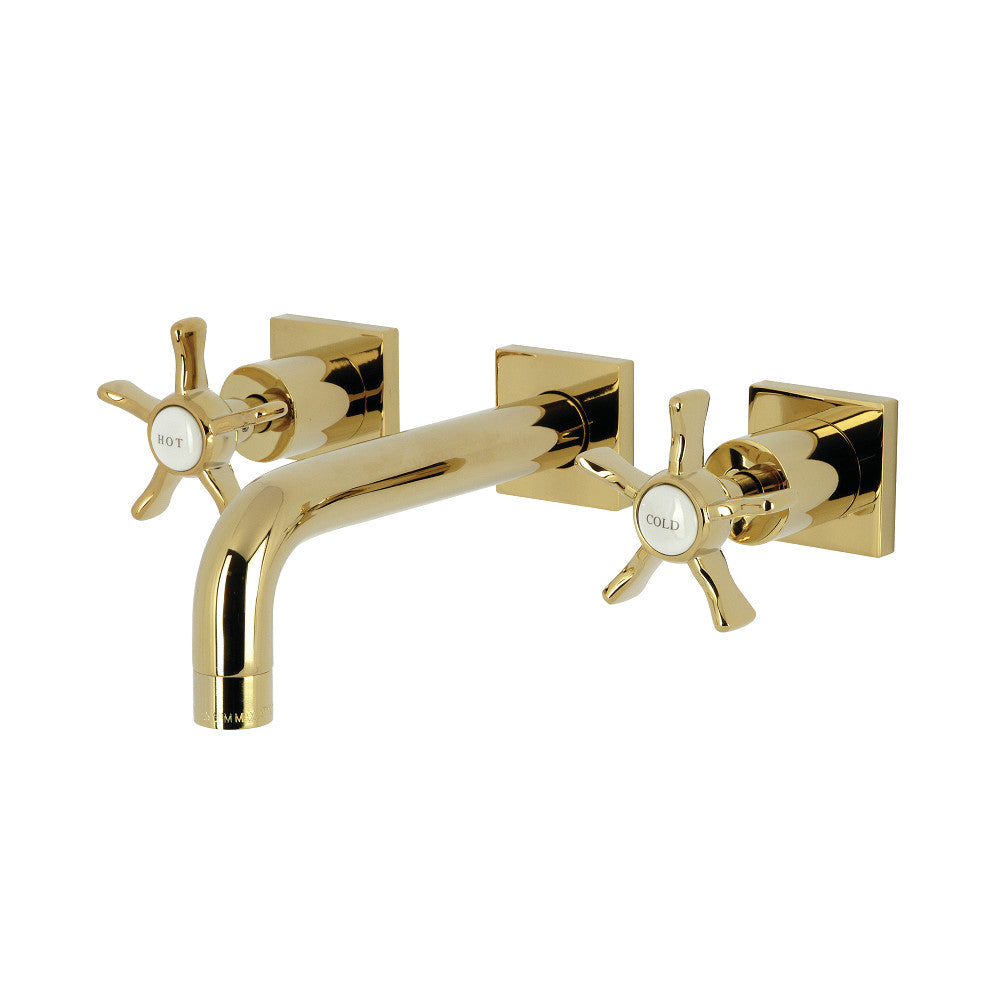 Hamilton Wall-Mount Bathroom Faucet in Polished Brass