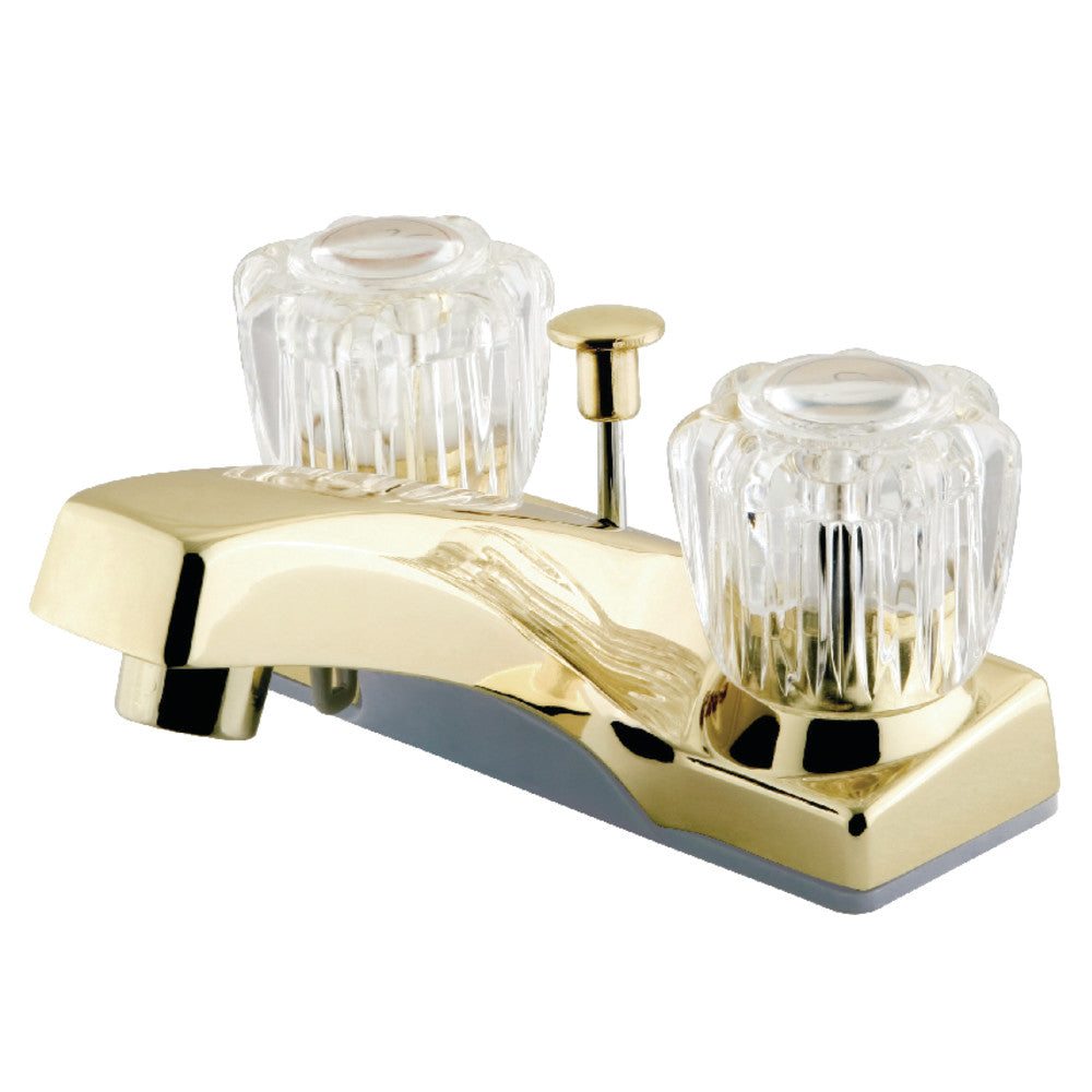 Columbia 4 Inch Centerset Bathroom Faucet in Polished Brass
