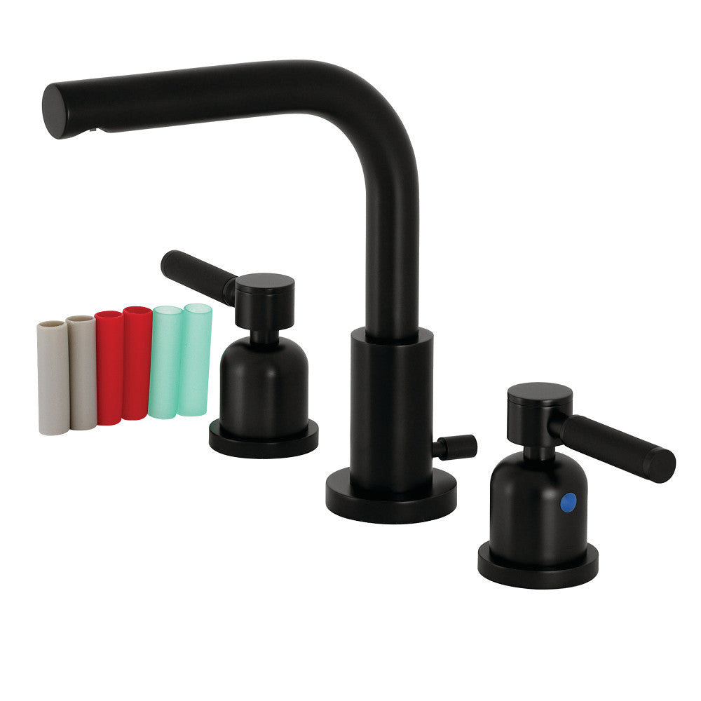 Kaiser Widespread Bathroom Faucet in Matte Black