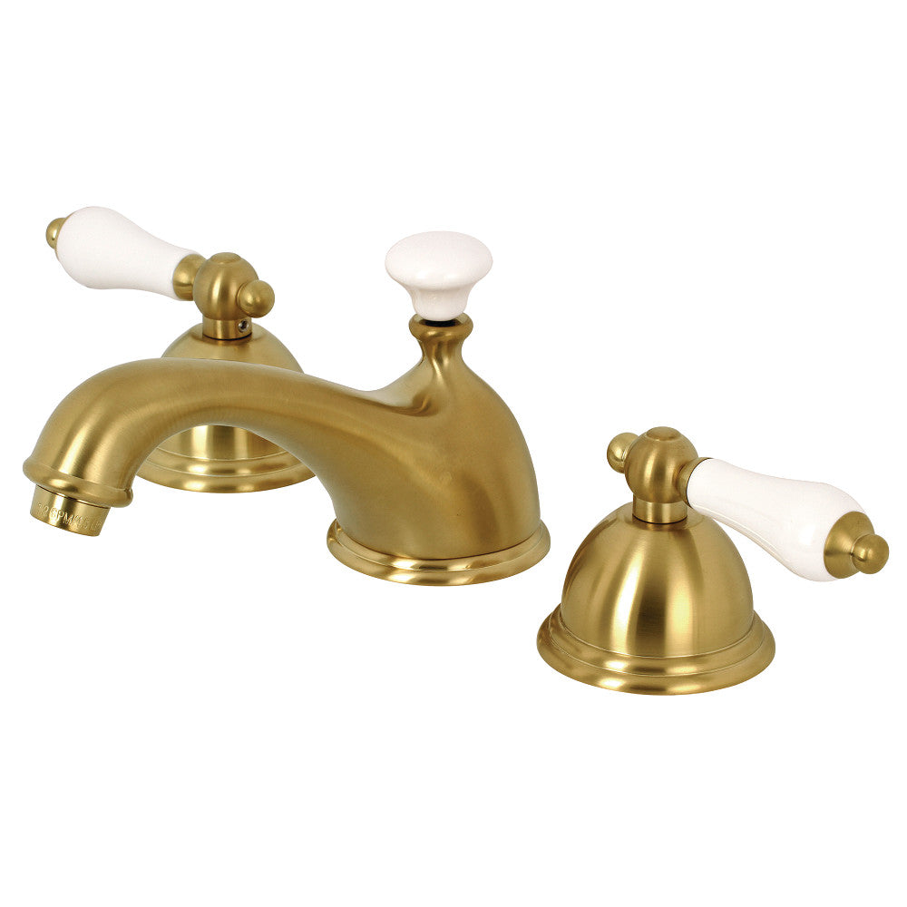 Restoration Widespread Bathroom Faucet in Brushed Brass