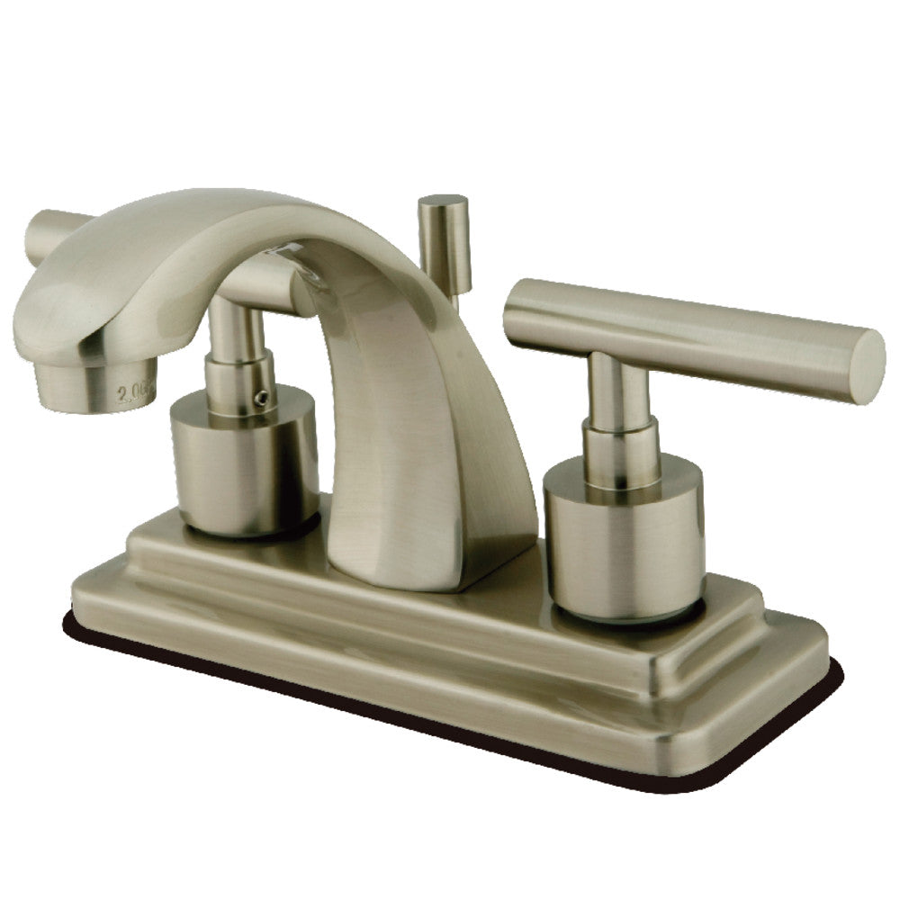 Manhattan 4 Inch Centerset Bathroom Faucet in Brushed Nickel