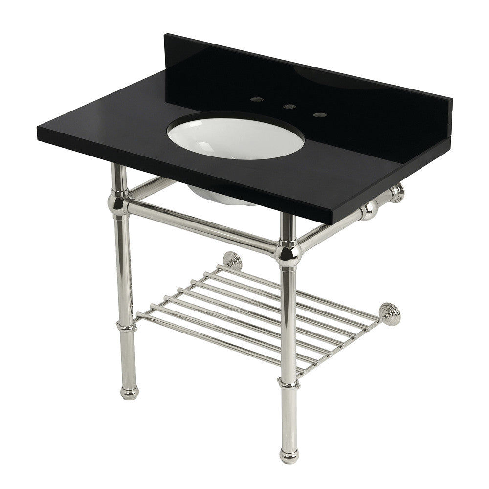Templeton 36 Inch Console Sink in Polished Nickel