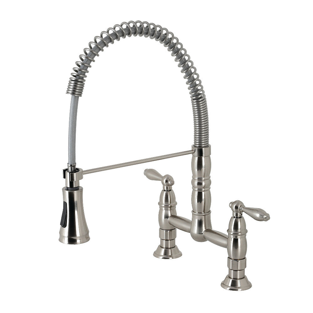 Heritage Pre-Rinse Kitchen Faucet in Brushed Nickel