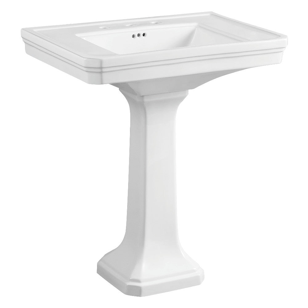 Imperial 29.94 Inch Pedestal Sink in White