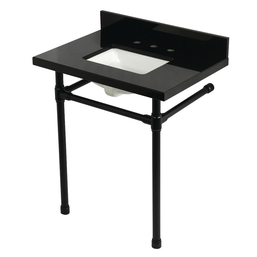 Dreyfuss 30 Inch Console Sink in Black