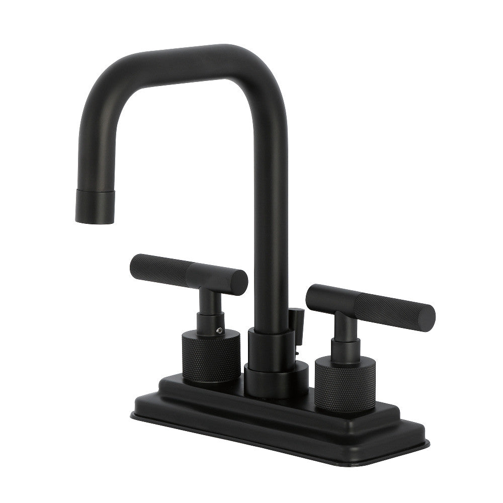 Convergent 4 Inch Centerset Bathroom Faucet in Matte Black
