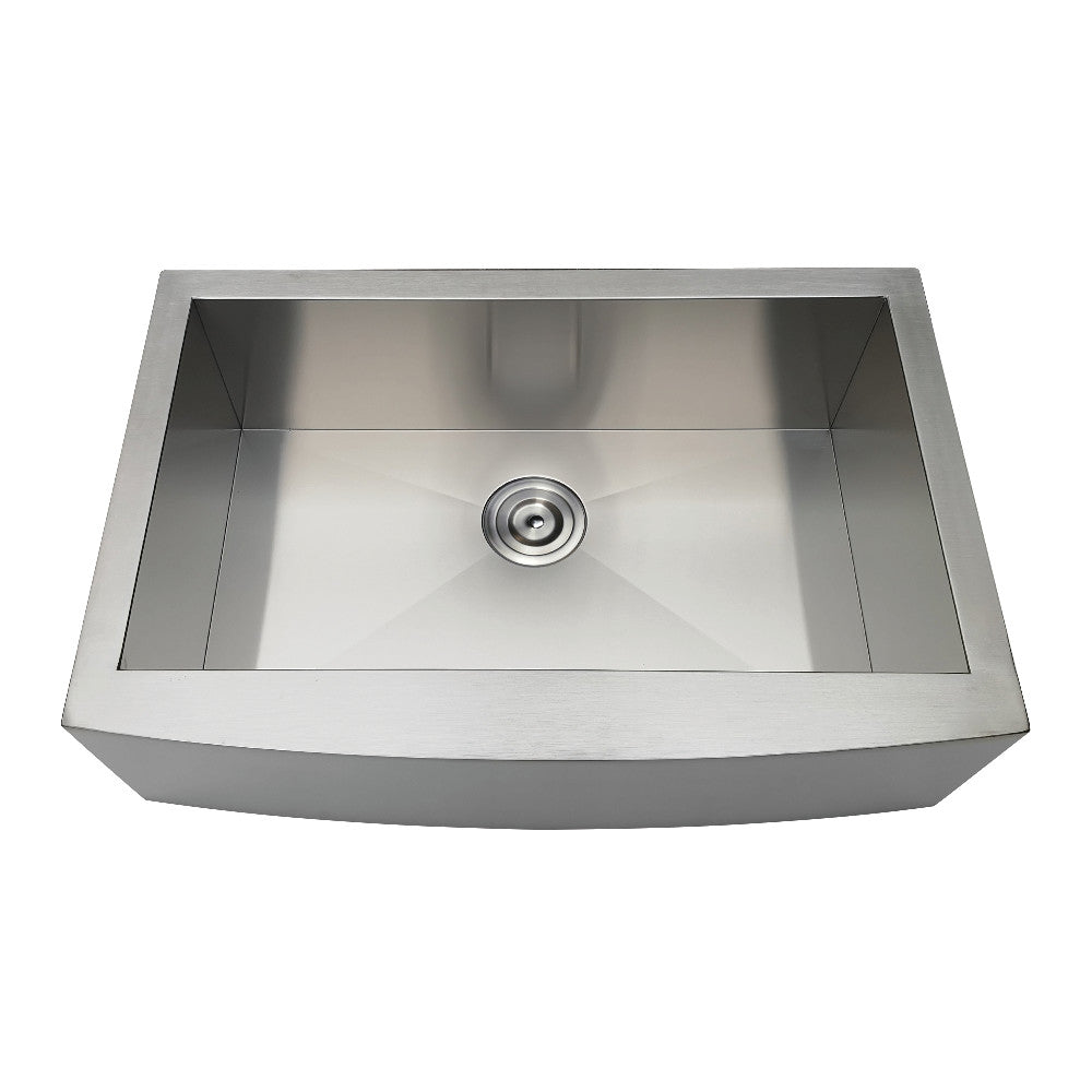 Uptowne 30 Inch Farmhouse Kitchen Sink in Brushed Stainless