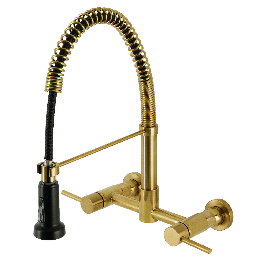 Concord Pre-Rinse Kitchen Faucet in Brushed Brass