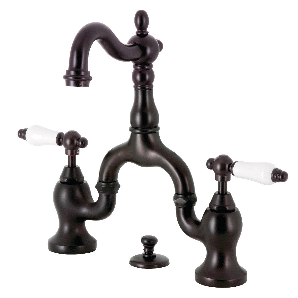 English Country Bridge Bathroom Faucet in Oil Rubbed Bronze