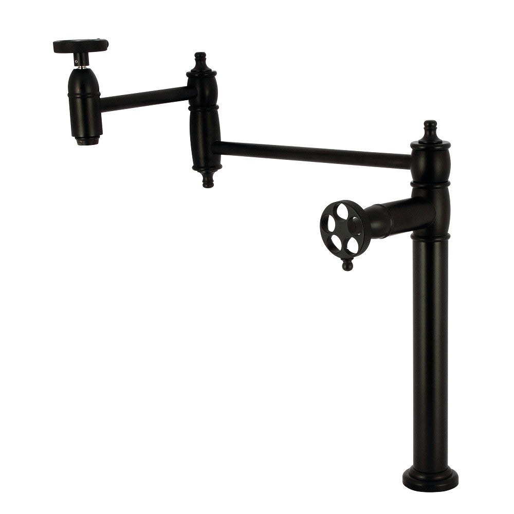 Wendell Pot Filler Faucet in Matte Black