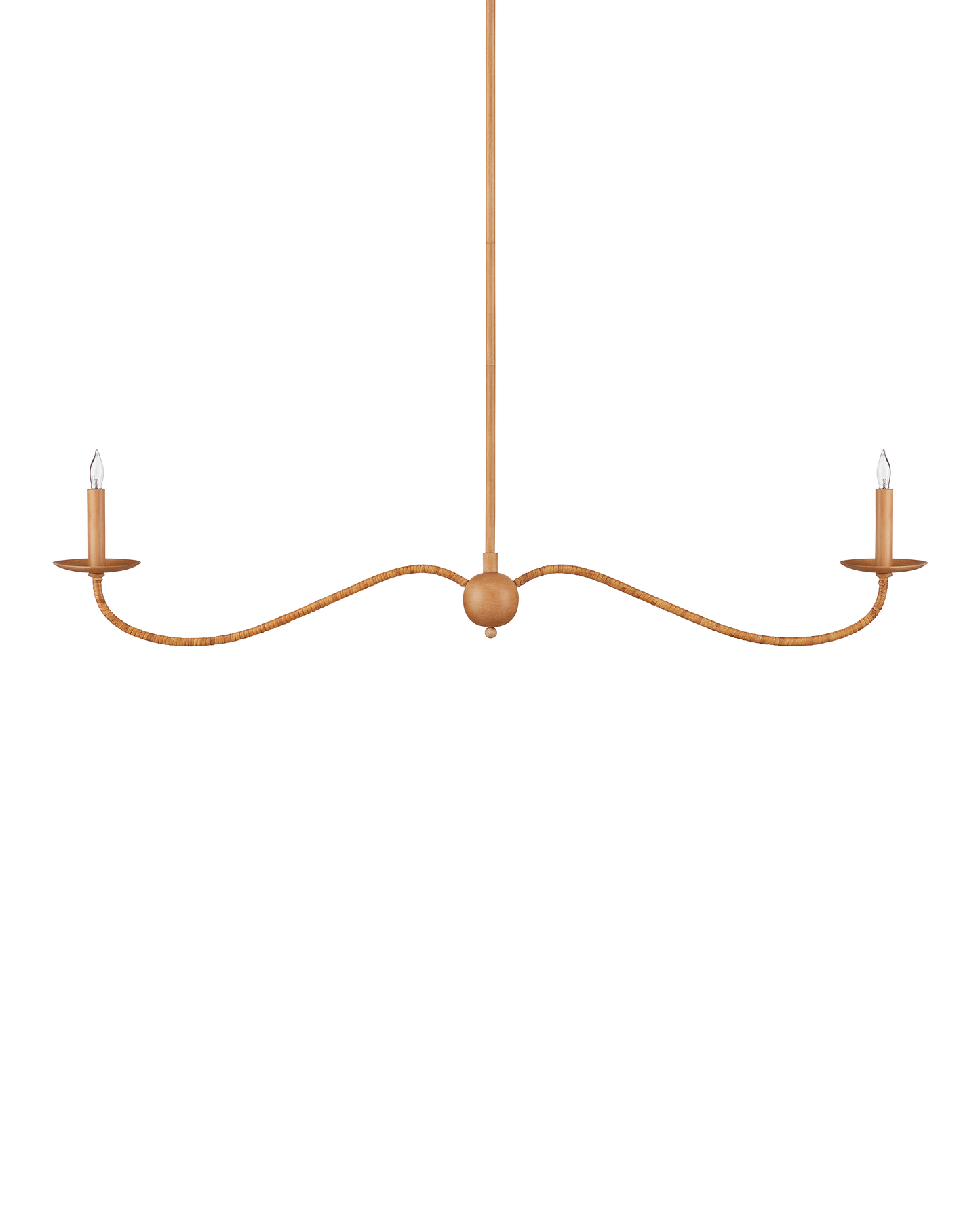 Saxon Linear Tan Chandelier