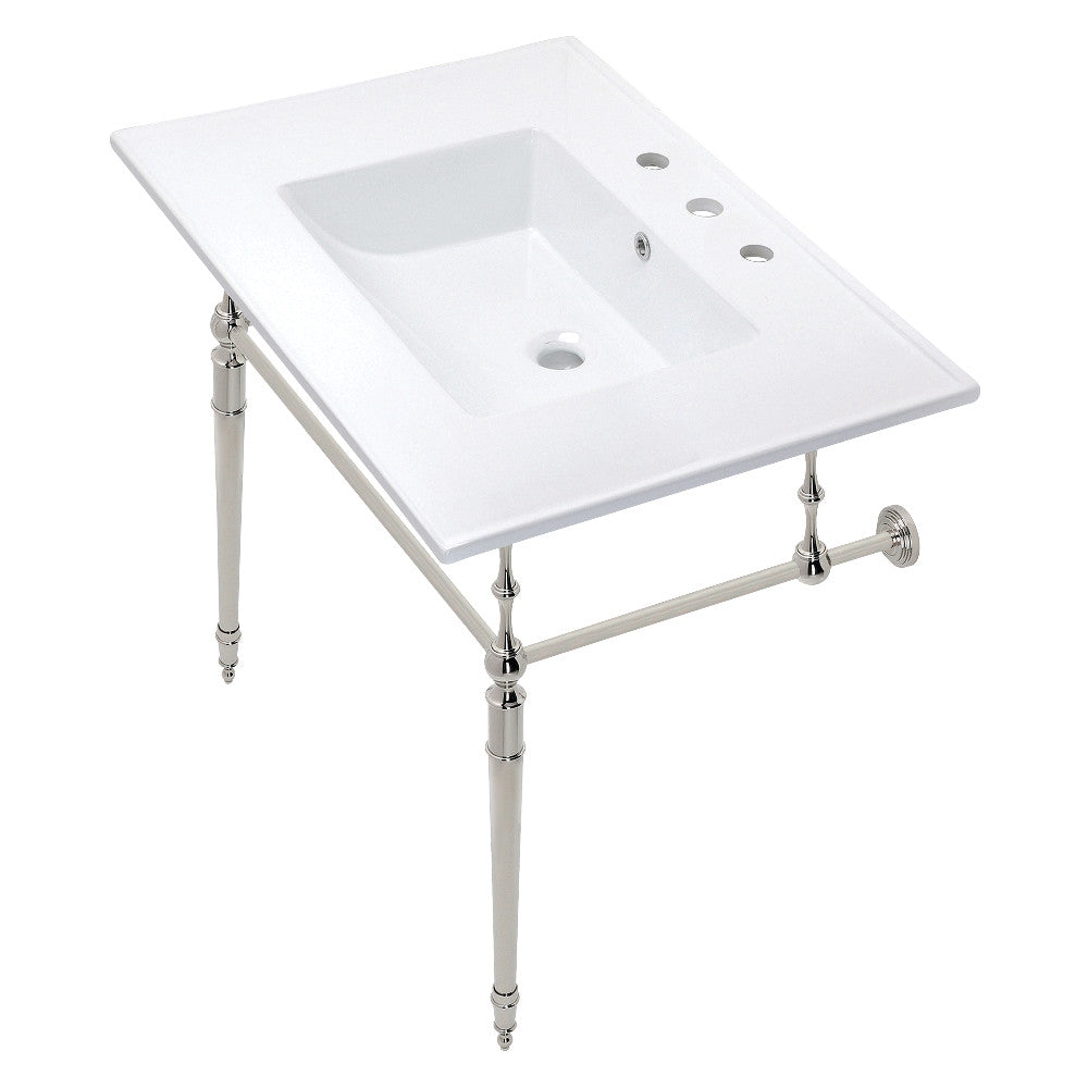 Edwardian 31.13 Inch Console Sink in White
