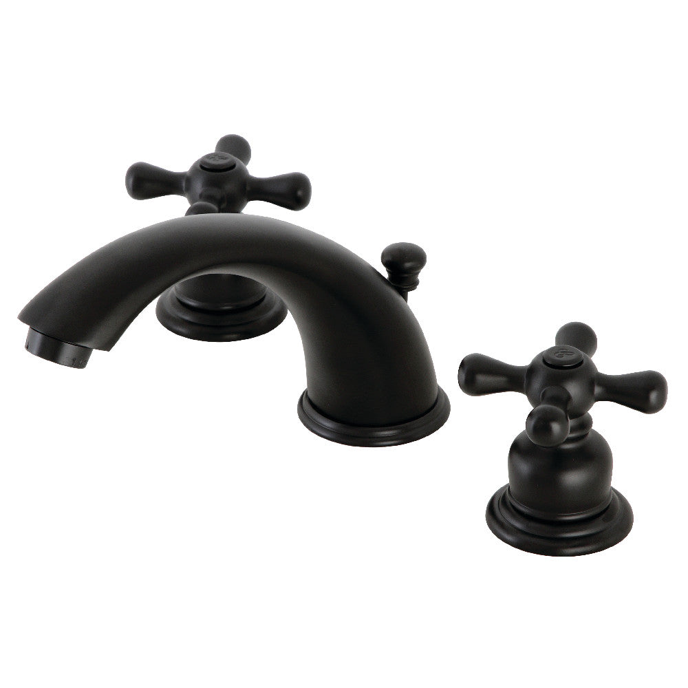Victorian Widespread Bathroom Faucet in Matte Black
