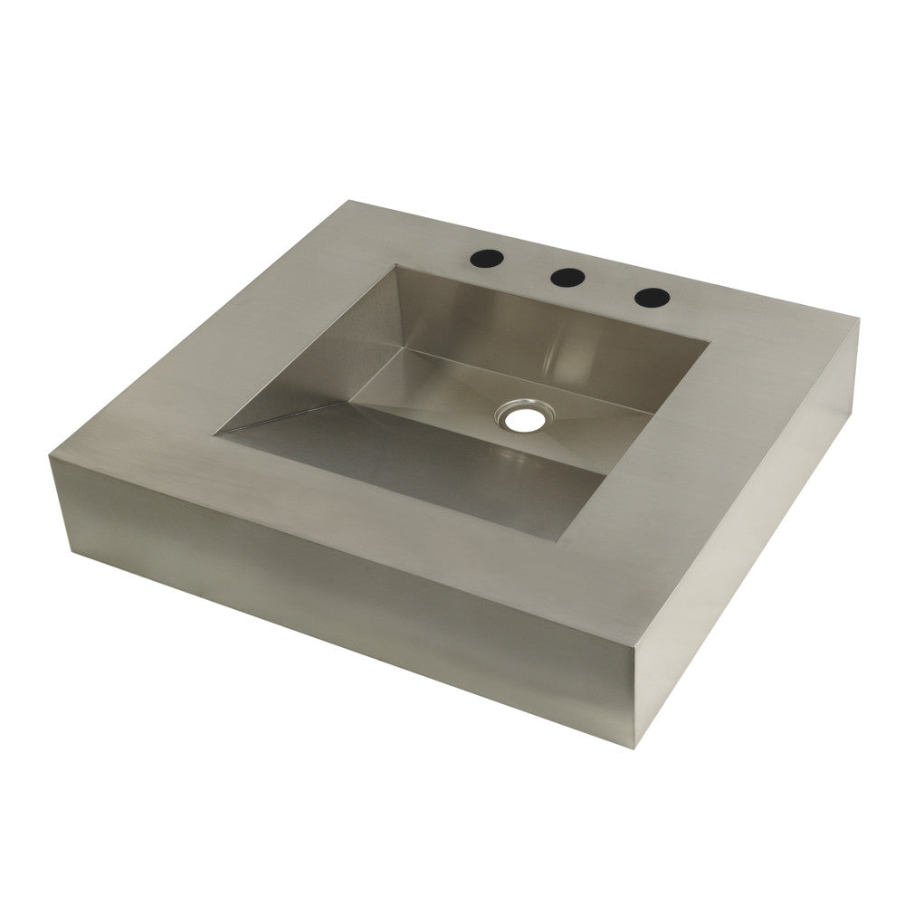 Kingston Commercial 25 Inch Console Sink in Brushed Stainless