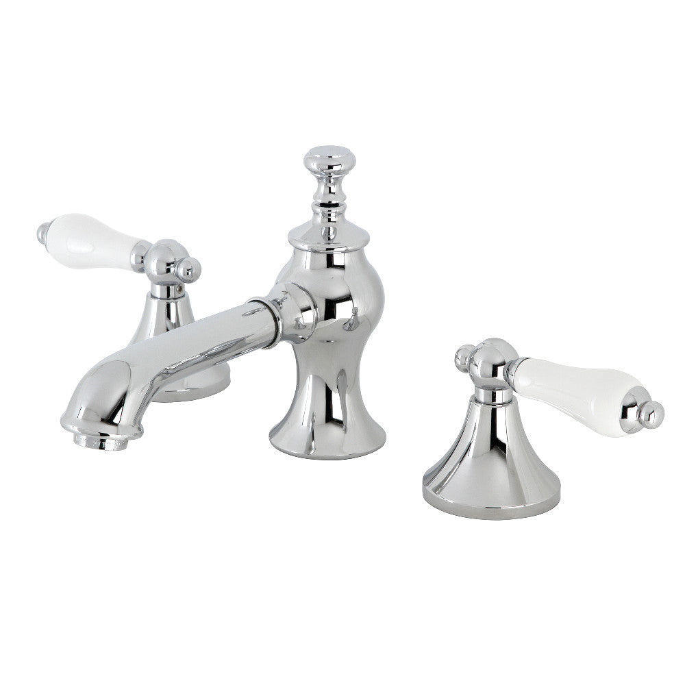 Vintage Widespread Bathroom Faucet in Polished Chrome