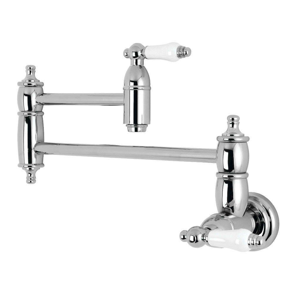 Restoration Pot Filler Faucet in Polished Chrome