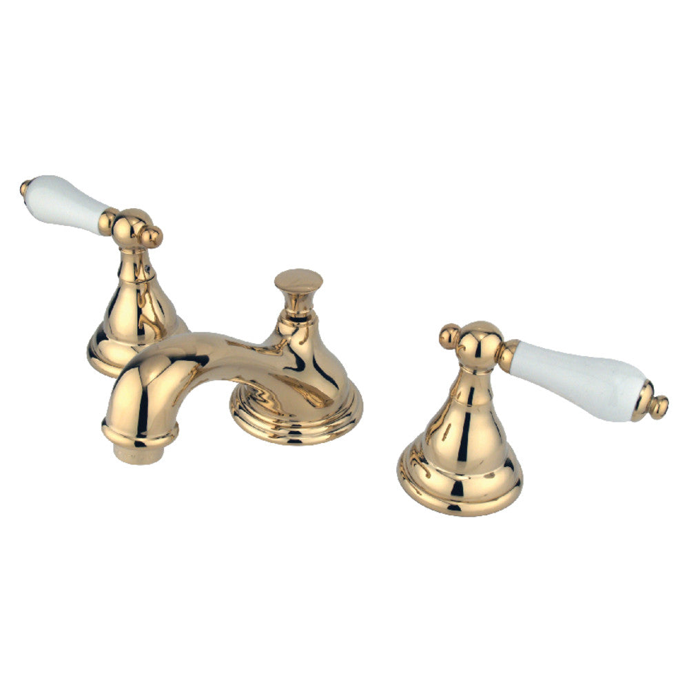 Royale Widespread Bathroom Faucet in Polished Brass