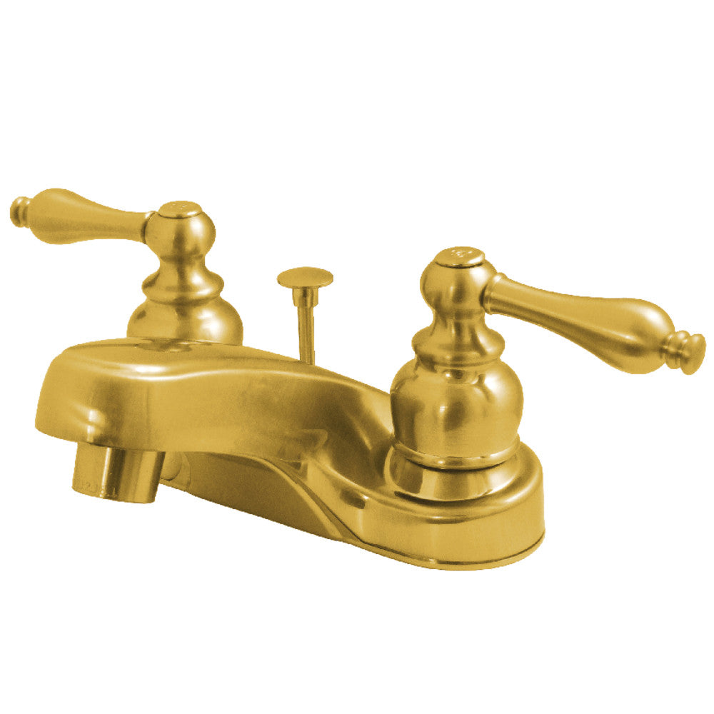 Magellan 4 Inch Centerset Bathroom Faucet in Polished Brass