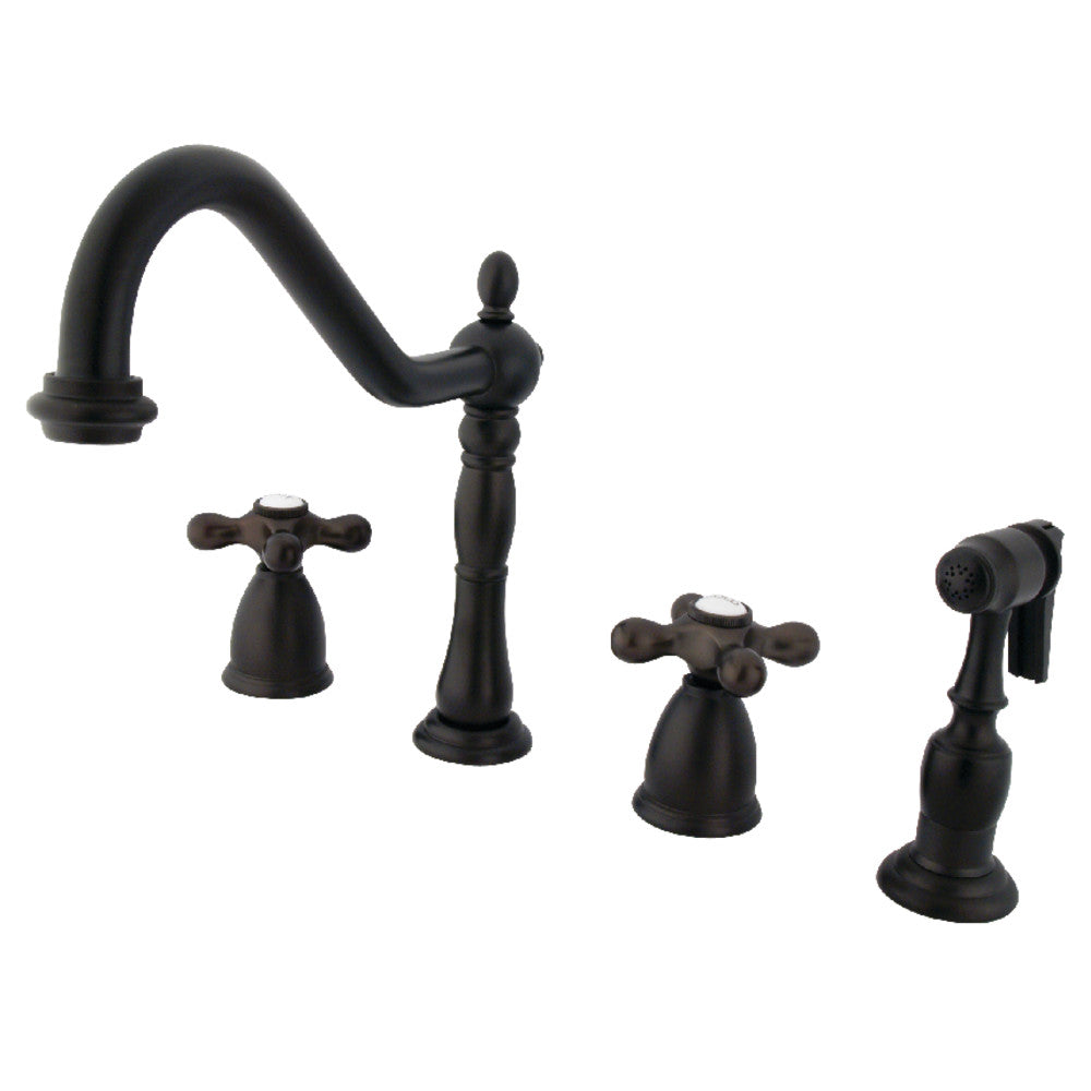 Heritage Widespread Kitchen Faucet in Oil Rubbed Bronze