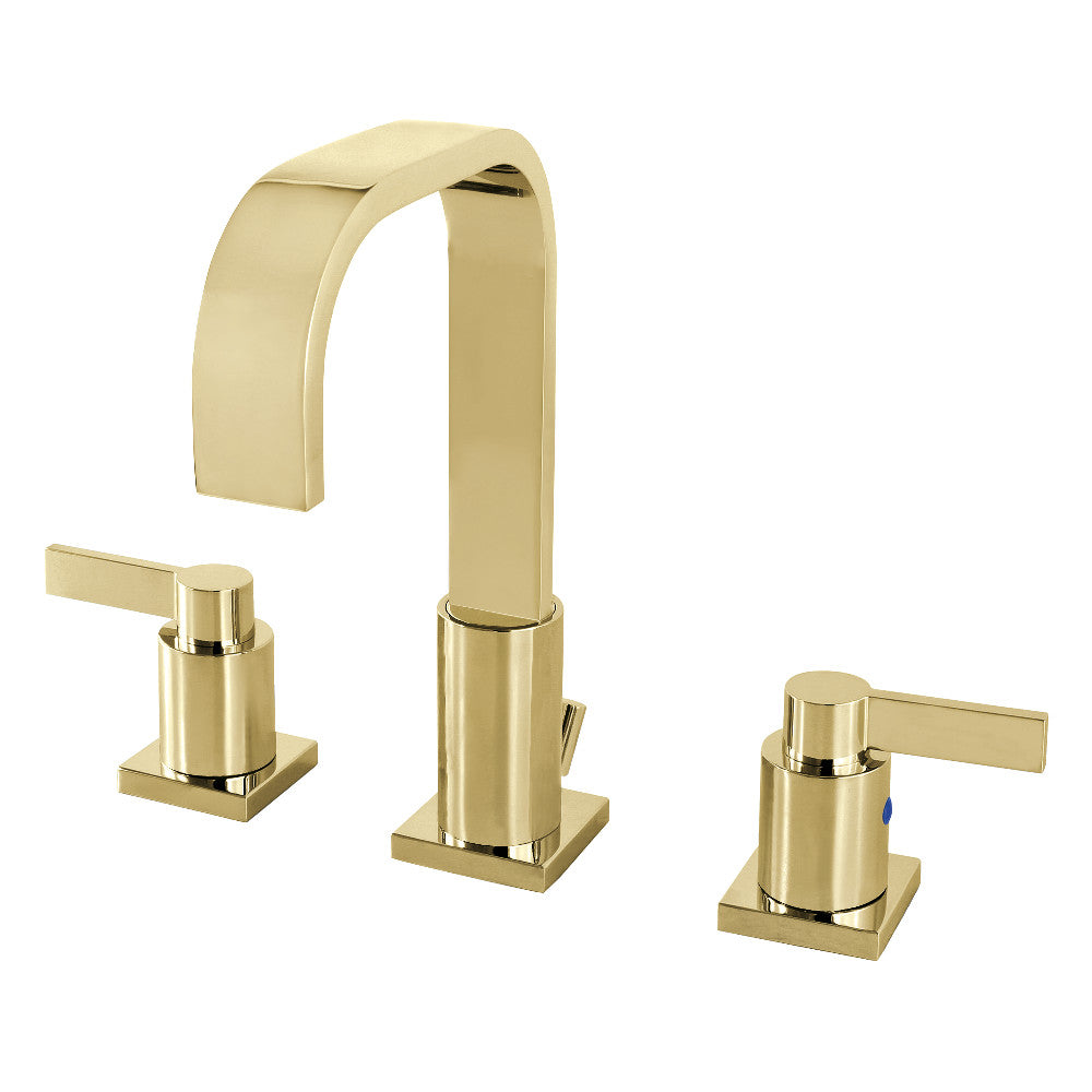 NuvoFusion Widespread Bathroom Faucet in Polished Brass