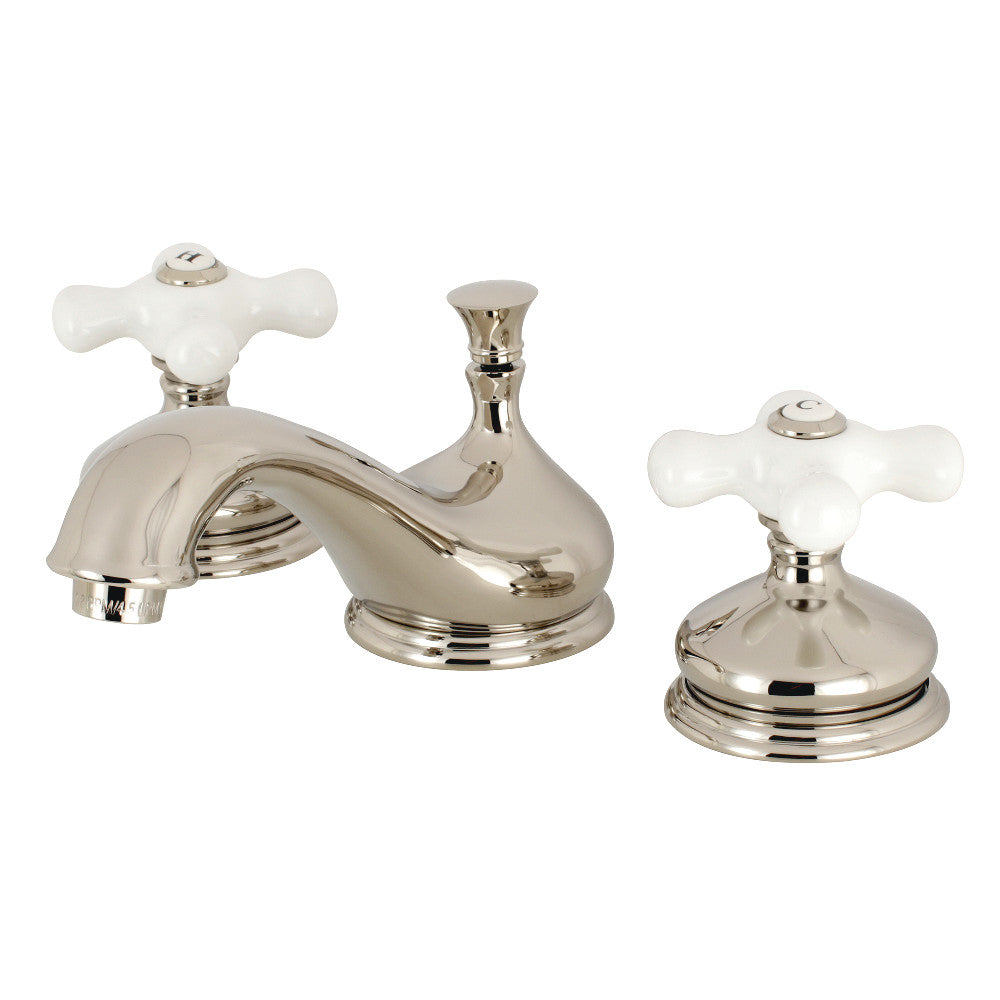 Heritage Widespread Bathroom Faucet in Polished Nickel