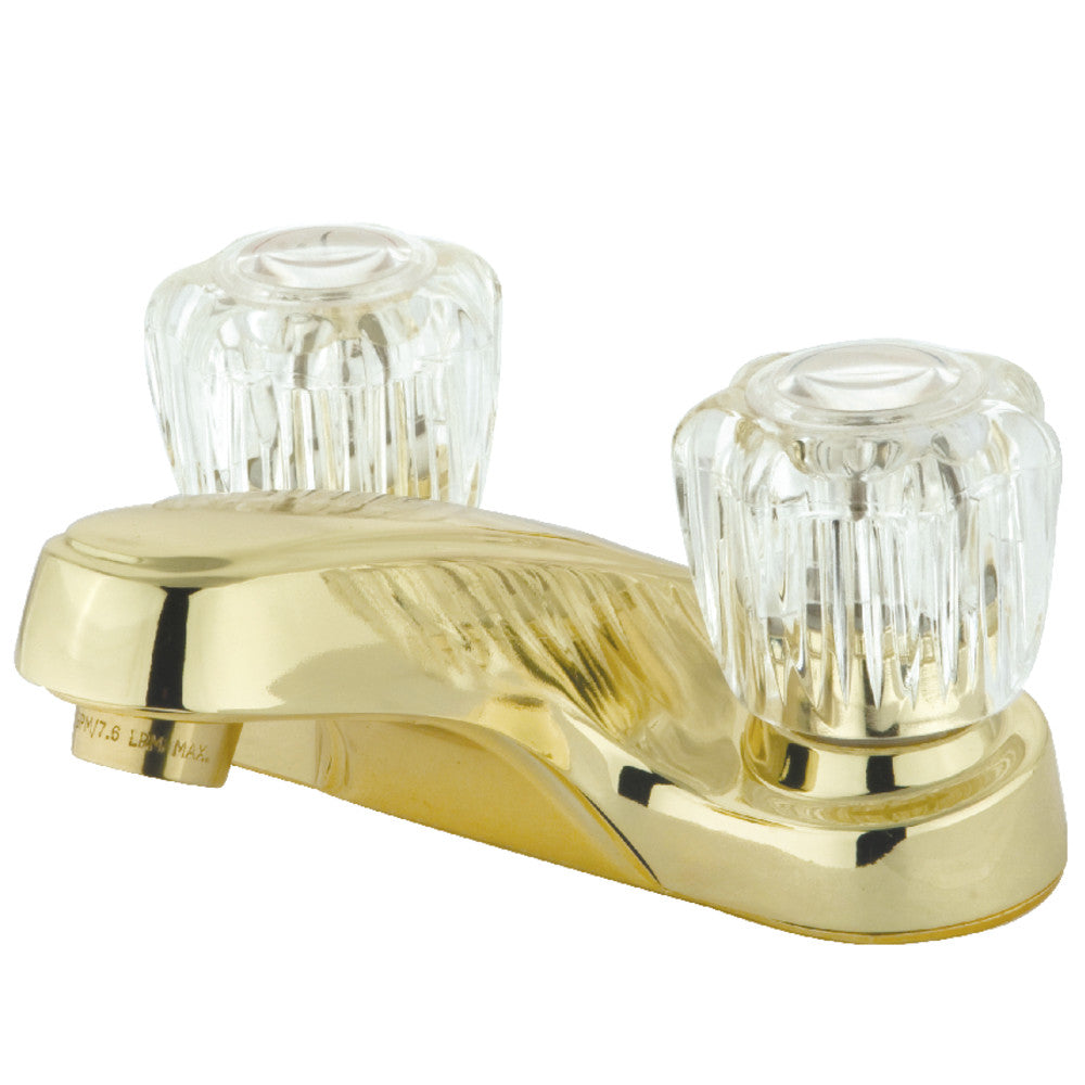 Americana 4 Inch Centerset Bathroom Faucet in Polished Brass