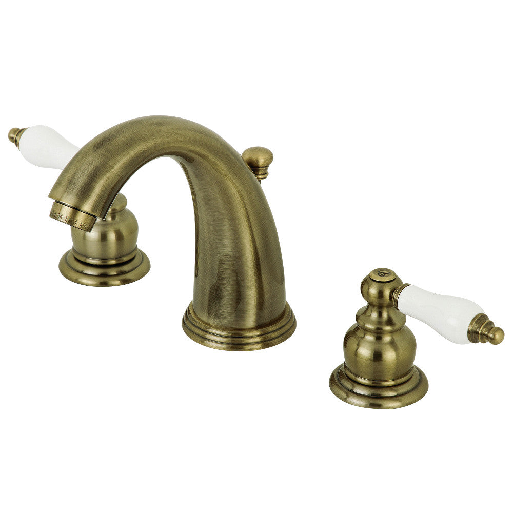 Victorian Widespread Bathroom Faucet in Antique Brass