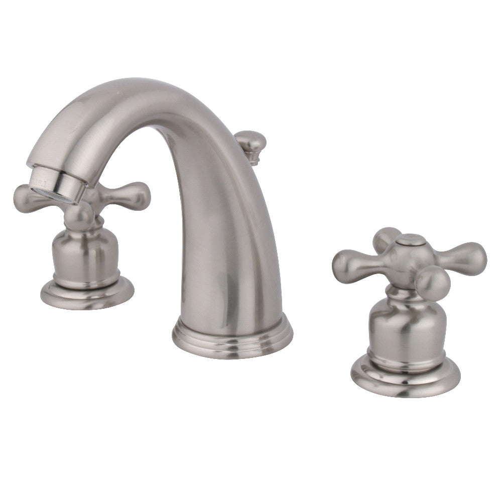 Victorian Widespread Bathroom Faucet in Brushed Nickel