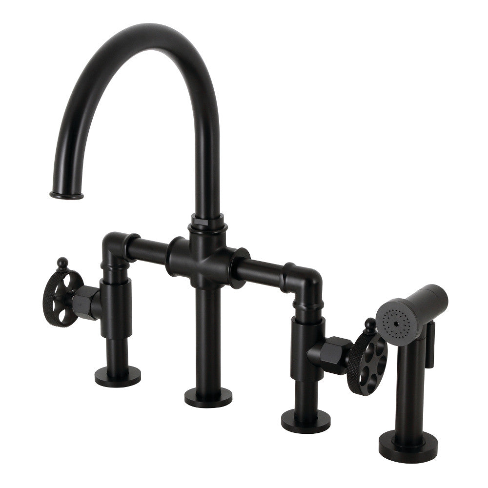 Webb Bridge Kitchen Faucet in Matte Black