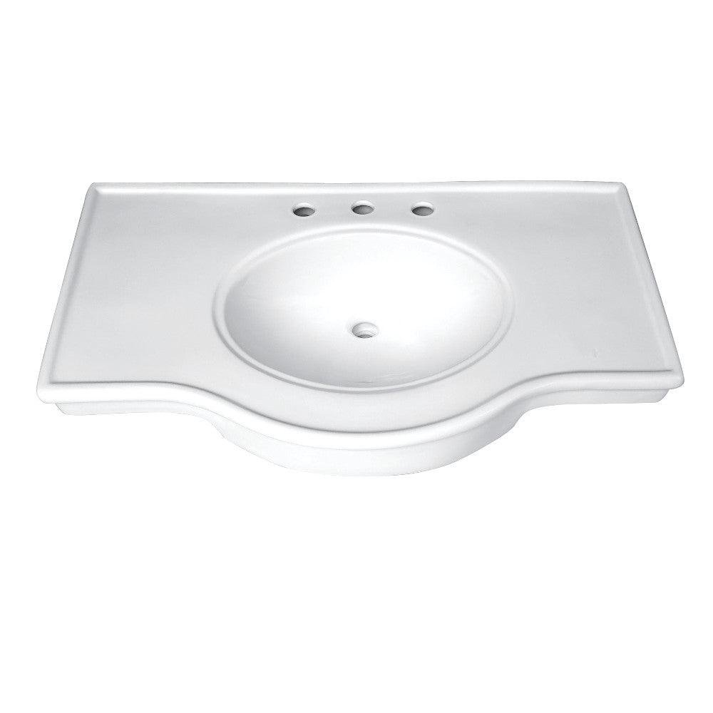 Templeton 37.38 Inch Console Sink in White