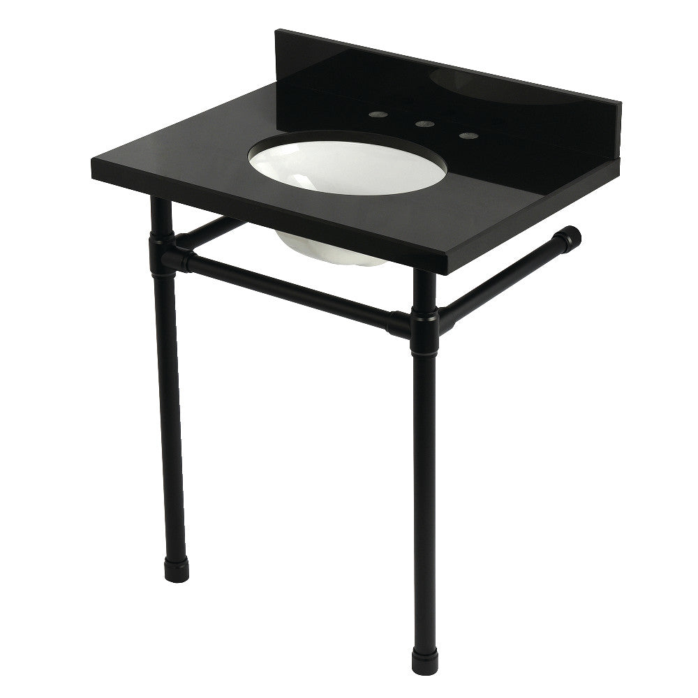 Dreyfuss 30 Inch Console Sink in Black