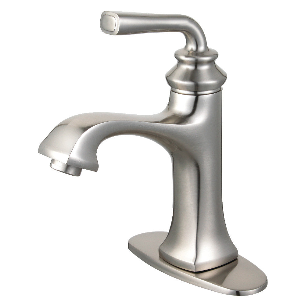 Restoration Single-Hole Bathroom Faucet in Brushed Nickel