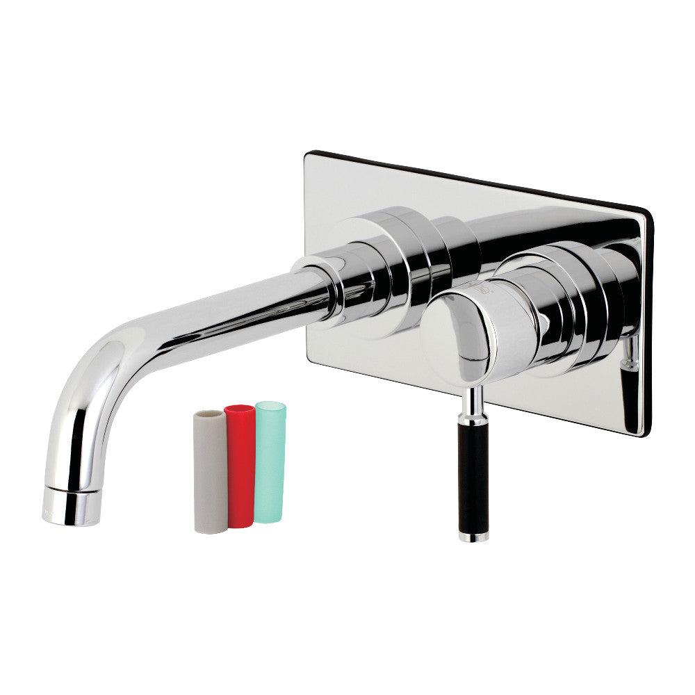 Kaiser Wall-Mount Bathroom Faucet in Polished Chrome