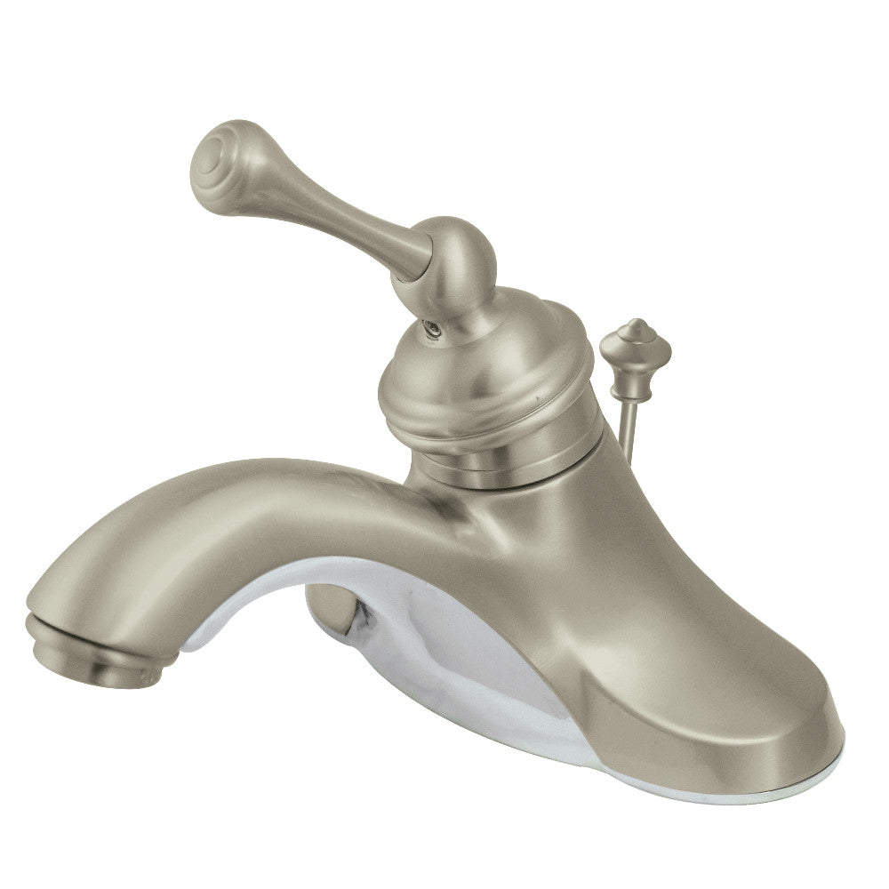 Vintage 4 Inch Centerset Bathroom Faucet in Brushed Nickel