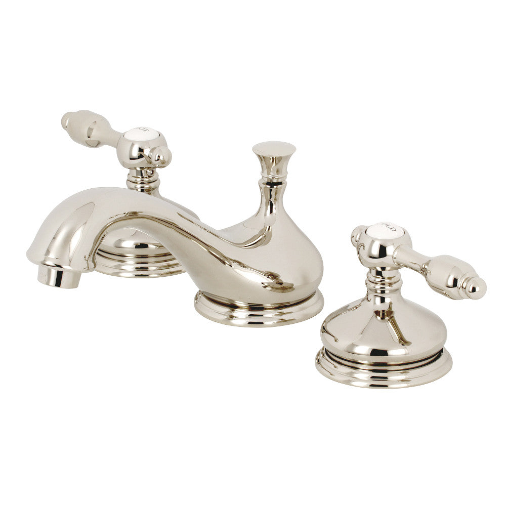 Tudor Widespread Bathroom Faucet in Polished Nickel