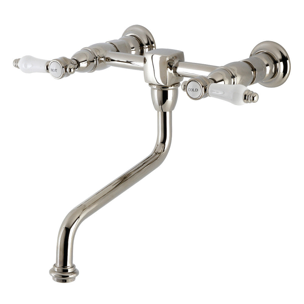 Bel-Air Wall-Mount Bathroom Faucet in Polished Nickel