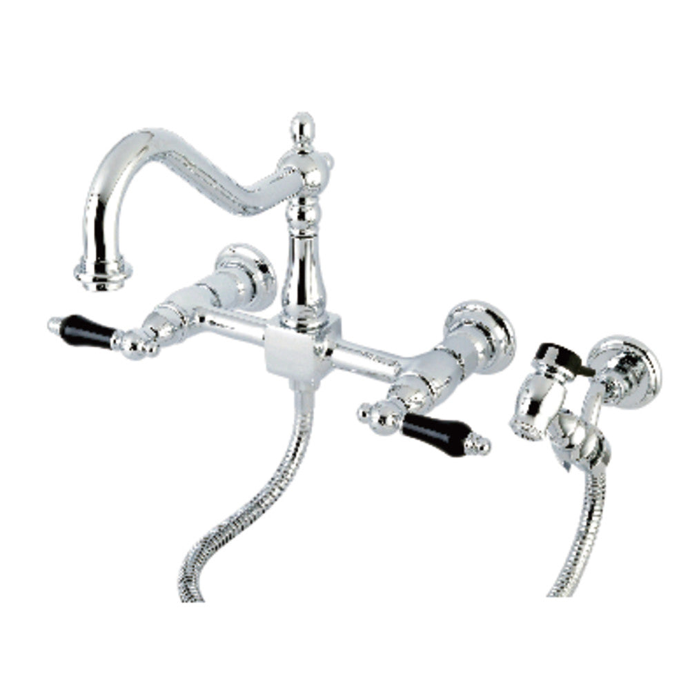 Duchess Wall Mount Kitchen Faucet in Polished Chrome