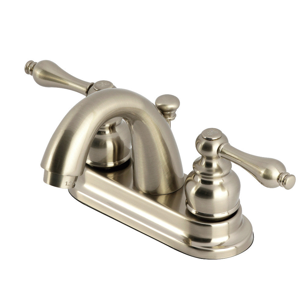 Restoration 4 Inch Centerset Bathroom Faucet in Brushed Nickel
