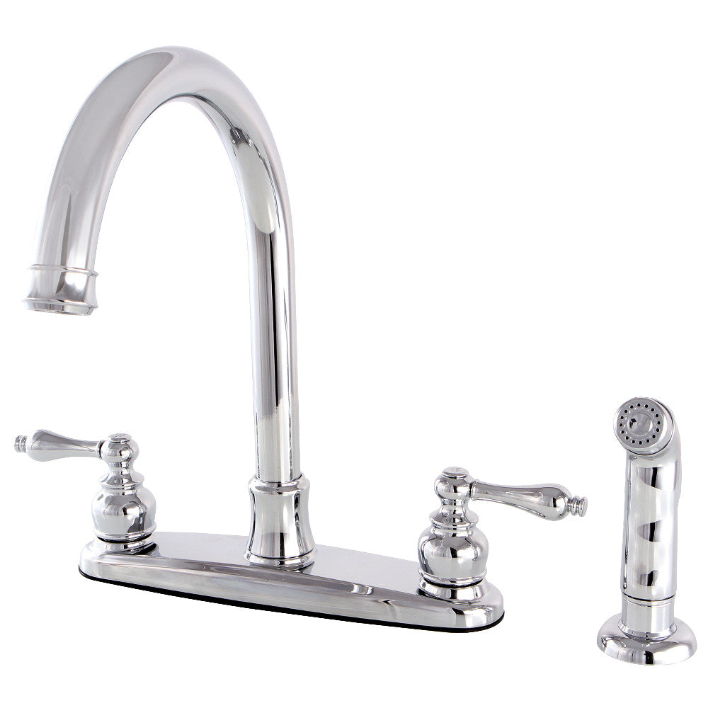 Victorian Centerset Kitchen Faucet in Polished Chrome