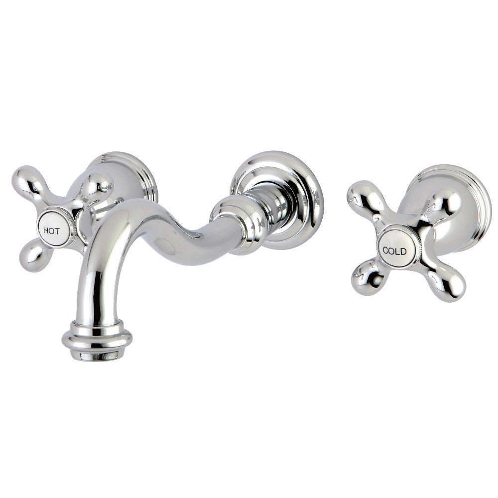 Vintage Wall-Mount Bathroom Faucet in Polished Chrome