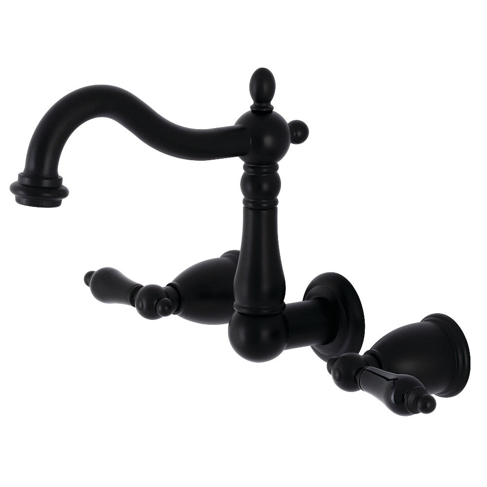 Duchess Wall-Mount Bathroom Faucet in Matte Black