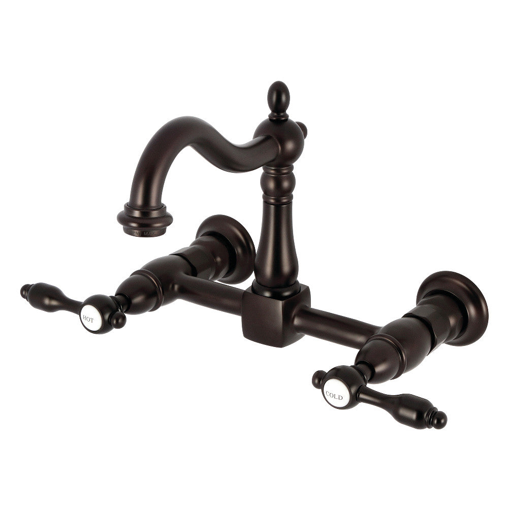 Tudor Wall Mount Kitchen Faucet in Oil Rubbed Bronze